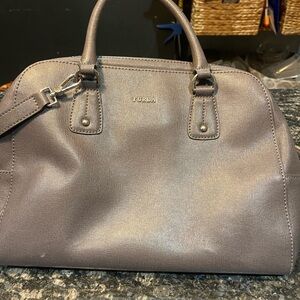 Furla Taupe Crossbody Bag